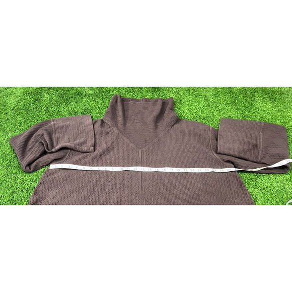 Lululemon Retreat Yourself Pullover Top Womens L/XL Brown Turtleneck - Picture 7 of 7